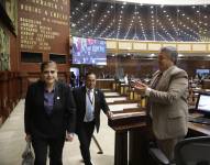 Foto de Mónica Palencia, tras intervenir en el pleno de la Asamblea Nacional, en el juicio político contra ella.