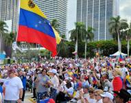 Miles de venezolanos protestaron este sábado en diferentes ciudades del mundo por el “fraude” que consideran ocurrió en las elecciones presidenciales del pasado 28 de julio.