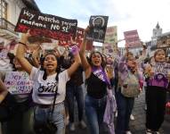 Imagen de archivo de la marcha realizada por el Día de la Mujer, el 8 de Marzo de 2024.