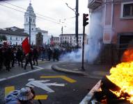 Marcha de Trabajadores y sectores sociales en contra del Gobierno.