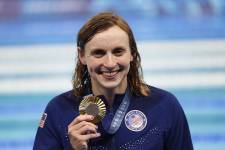 Katie Ledecky, nadadora ganadora de nueve medallas de oro.