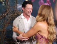 La actriz estadounidense Blake Lively y el actor australiano Hugh Jackman asisten al estreno en Nueva York de It Ends With Us en el AMC Lincoln Square de Nueva York, el 6 de agosto de 2024. Charly TRIBALLEAU / AFP