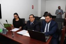 Audiencia de juzgamiento del Caso Encuentro, en el Complejo Judicial Norte de Quito.