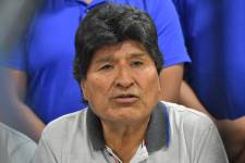 El expresidente Evo Morales (2006-2016) habla en rueda de prensa este martes, en Cochabamba (Bolivia)