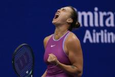 Aryna Sabalenka celebra su primer título del US Open