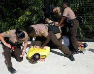 Policía de Estados Unidos detiene a hincha colombiano en la final de la Copa América