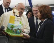 Cumpleaños del papa Francisco, celebrado el domingo. (Photo by Alessandra Tarantino / POOL / AFP)