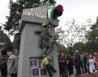 Protesta en Quito, por la desaparición de cuatro adolescentes en Guayaquil.