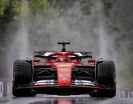 Charles Leclerc durante las pruebas de clasificación del Gran Premio de Hungría de la Fórmula Uno