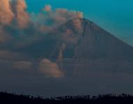 Fotografía de archivo del volcán Sangay.
