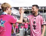 El argentino Leo Messi durante un evento con niños de Make a Wish.