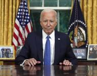 Joe Biden habló desde el Salón Oval.