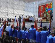 La misa se realizó en el Parque Bicentenario, en el norte de Quito.