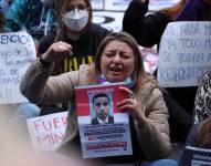 Hubo una manifestación en Quito por el femicidio de María Belén Bernal.