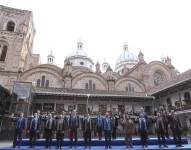 Los participantes en la XXIX Cumbre Iberoamericana de Jefes de Estado y de Gobierno posan para la foto de oficial.