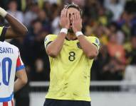 Leonardo Campana en el partido entre la selección de Ecuador contra Paraguay por las Eliminatorias Sudamericanas