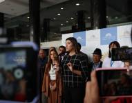 Valentina Centeno, jefa de bancada de ADN, en una rueda de prensa el 13 de junio de 2024.