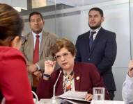 Imagen de archivo de la ministra Ivonne Núñez, durante una comparecencia en la Asamblea.