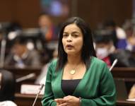 Alexandra Arce en el Pleno de la Asamblea