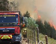 Incendio forestal en el cerro Auqui este jueves 26 de septiembre.