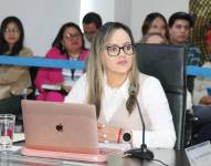 Johanna Verdezoto en el Pleno del Consejo de Participación Ciudadana.