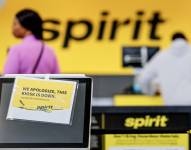 venta de boletos de Spirit Airlines en el Aeropuerto Internacional Hartsfield-Jackson de Atlanta en Atlanta, Georgia, EE.UU. EFE/EPA/ERIK S. LESSER