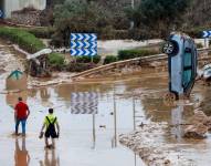 Aspecto de la carretera que une Valencia y Torrente, este jueves.