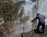 Incendios forestales en Quito durante el 25 de septiembre del 2024.