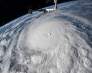 Fotografía del 8 de septiembre de 2024 publicada este miércoles por la Estación Espacial Internacional (EEI) donde se observa el ojo del huracán Milton sobre el Golfo de México.