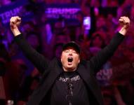 Fotografía de archivo en donde el empresario Elon Musk gesticula ante la audiencia durante un mitin celebrado en apoyo al candidato presidencial republicano, el expresidente Donald Trump, en el Madison Square Garden de Nueva York.