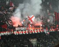 Ultras del AC Milan.