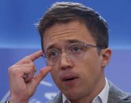 El portavoz de Sumar, Íñigo Errejón, este martes en el Congreso.