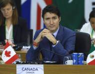 El primer ministro de Canadá, Justin Trudeau, participa durante la apertura del segundo día de la Cumbre de jefes de Estado del G20 en Río de Janeiro (Brasil).