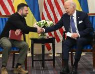 Volodymyr Zelenski y Joe Biden