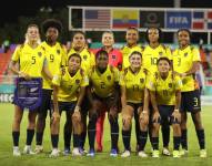 Jugadoras de la selección ecuatoriana de fútbol sub 17.