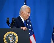 Joe Biden después de una conferencia de prensa en Washington, el 11 de julio.