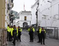 Quito, domingo 5 de enero de 2025. Los alrededores del Palacio de Carondelet en el Centro Histórico.