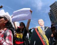 Marcha de movimientos sociales y estudiantes universitarios para protestar por la politica económica y los cortes de energía en el país.