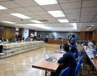 La audiencia en la Corte Nacional de Justicia, en Quito.