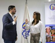 Andrés Fantoni y Yadira Saltos en el Cpccs