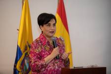 Gabriela Sommerfeld, ministra de Relaciones Exteriores y Movilidad Humana.