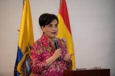 La canciller Gabriela Sommerfeld.