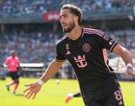 Leonardo Campana celebra un gol con el Inter Miami en MLS