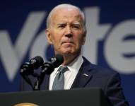 US President Joe Biden speaks on economics during the Vote To Live Properity Summit at the College of Southern Nevada in Las Vegas, Nevada, on July 16, 2024. (Photo by Kent Nishimura / AFP)