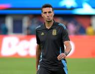 El entrenador de la selección de Argentina, Lionel Scaloni, en el partido ante Canadá por la Copa América