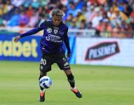 El volante de Independiente del Valle, Joao Ortiz, en la final de la Liga Pro ante Liga de Quito