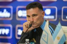 El entrenador de la selección de Argentina, Lionel Scaloni, en rueda de prensa