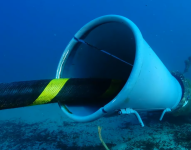 Imagen de un cable submarino en Ecuador