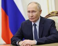 El presidente ruso Vladímir Putin se reúne con el Consejo de Seguridad por videoconferencia en Moscú, Rusia, el 28 de diciembre de 2024.