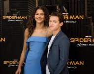 Fotografía de la actriz Zendaya junto a Tom Holland